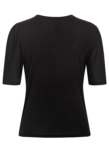 Vero Moda Dames T-Shirt Top met O-hals zwart