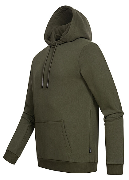 ONLY & SONS Heren NOOS Hoodie met kangoeroezak donkergroen