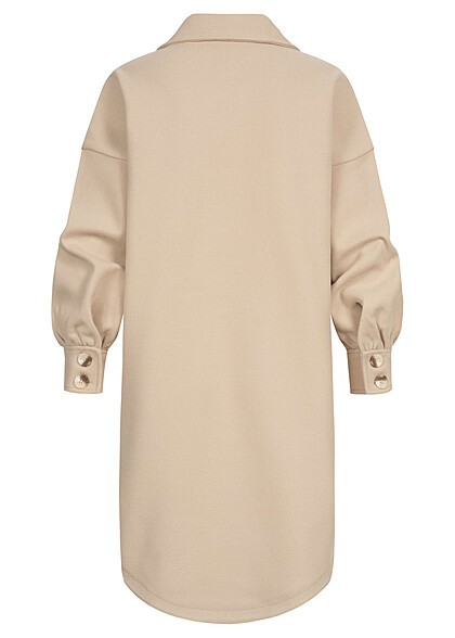 ONLY Dames NOOS Oversized Jas met 2 borstzakken beige