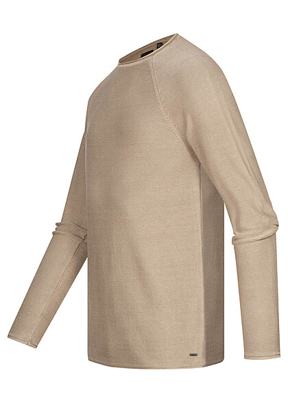 ONLY & SONS Heren NOOS Trui met structuurstof beige