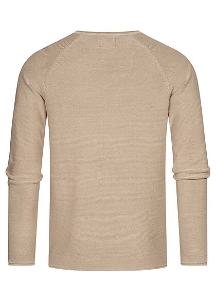 ONLY & SONS Heren NOOS Trui met structuurstof beige