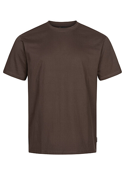 ONLY & SONS Heren NOOS T-Shirt met ronde hals donkerbruin - Art.-Nr.: 22080209