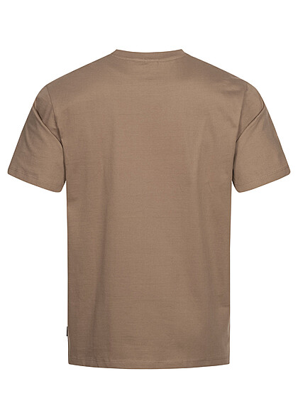 ONLY & SONS Heren NOOS T-Shirt met ronde hals bruin