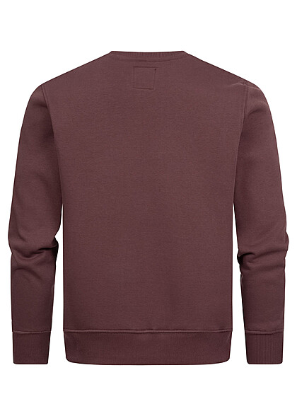 Alpha Industries Heren Basic Sweater met logo opdruk rood
