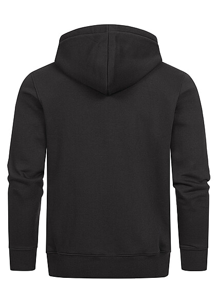 Alpha Industries Heren Basic Zip-Hoodie met 2 zakken en logo-opdruk zwart