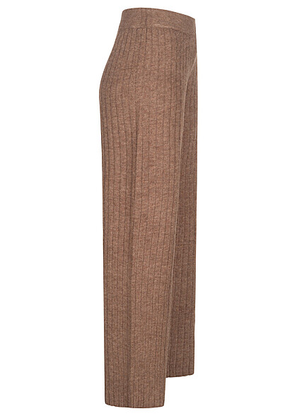 Vero Moda Dames Stoffen broek met structuurstof bruin