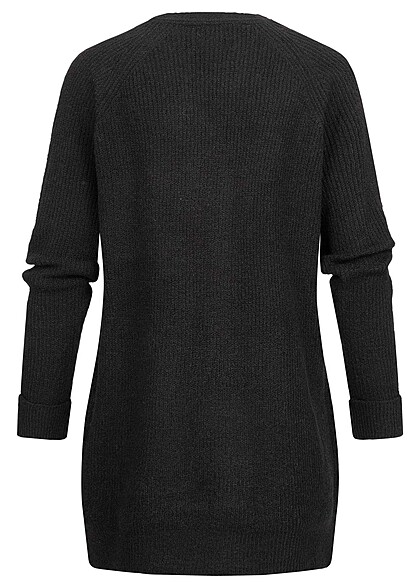 Pieces Dames NOOS Open Vest met 2 zakken zwart