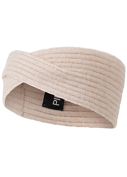 Pieces Dames NOOS Gebreide hoofdband met twist detail grijs