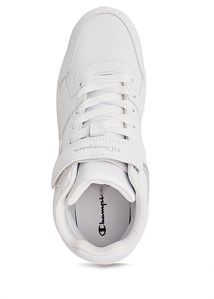 Champion Dames Kunstleder Sneaker met veters wit en grijs