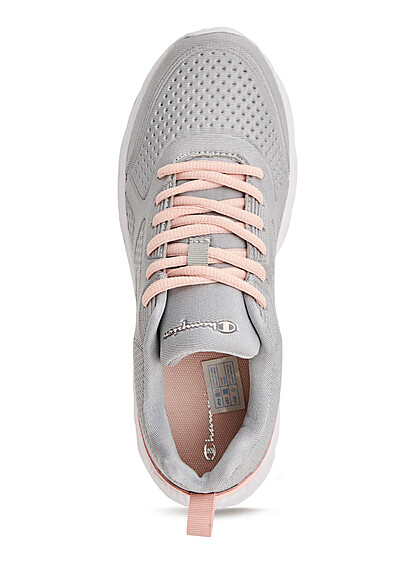 Champion Dames Running Sneaker met veters grijs en roze