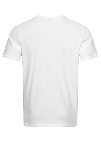 Champion Heren Crewneck T-Shirt met logo-opdruk wit zwart