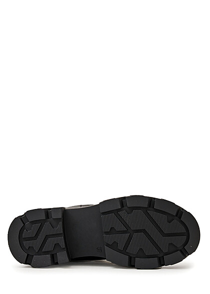Seventyseven Lifestyle Dames Laarzen met teddybont en veters zwart beige