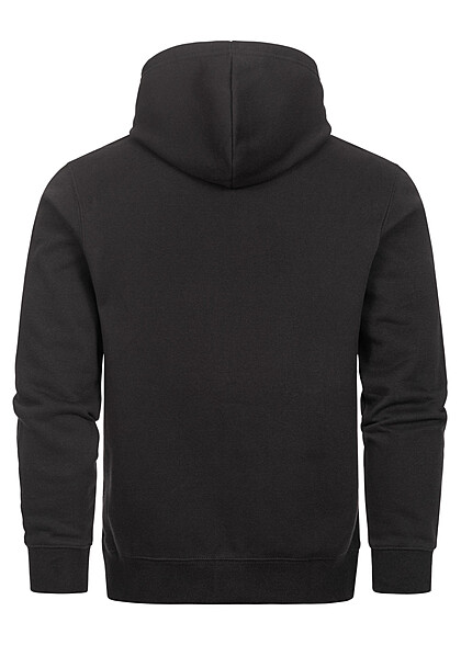 Champion Heren Hoodie met kangoeroezak en logo-opdruk zwart
