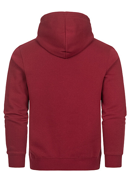 Champion Heren Hoodie met kangoeroezak en logo-opdruk rood wit