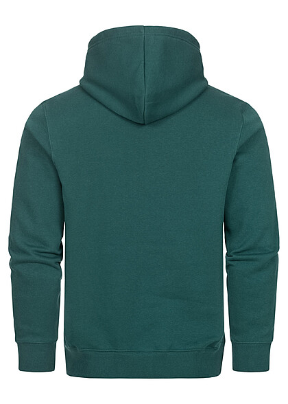 Champion Heren Hoodie met kangoeroezak en logo-opdruk groen