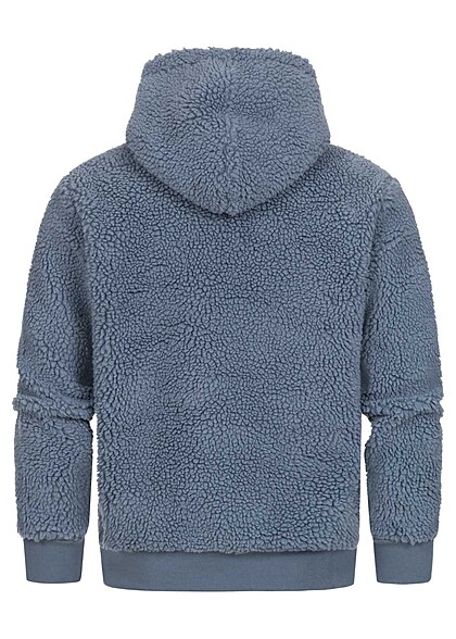 Champion Heren Zip-Hoodie met logo-opdruk medium blauw