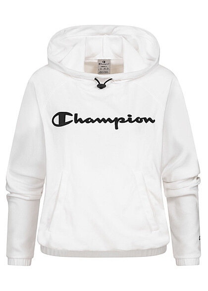 Champion Dames Hoodie met logo-opdruk wit zwart