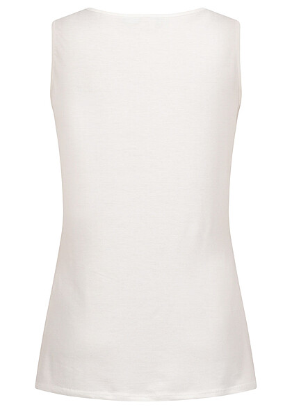 Cloud5ive Dames Viscose Top met kant wit
