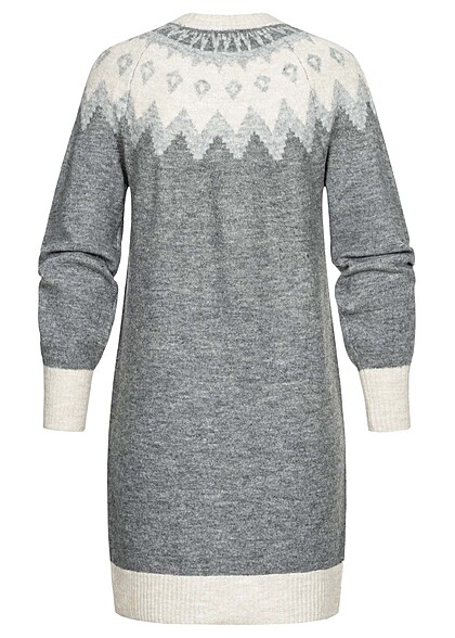 Vero Moda Dames Nordic Knit Jurk grijs