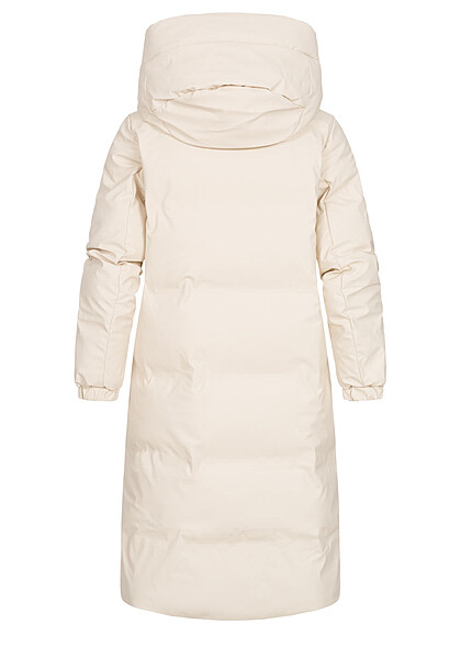 Vero Moda Dames Gewatteerde jas met kap en 2 zakken beige