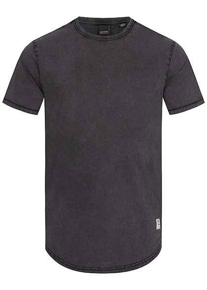 ONLY & SONS Heren Basic T-Shirt met o-neck zwart - Art.-Nr.: 22100067