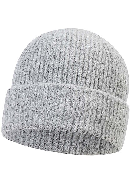 Pieces Dames NOOS Gebreide Beanie licht grijs