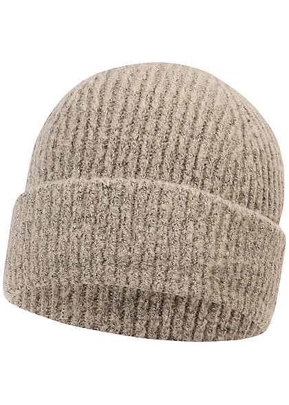 Pieces Dames NOOS Gebreide Beanie bruin