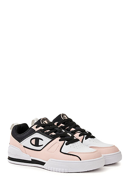 Champion Dames Low Cut Sneaker met veters roze wit zwart