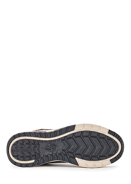 Dockers by Gerli Heren   Sneaker Mid-Cut vetersluiting zwart bruin