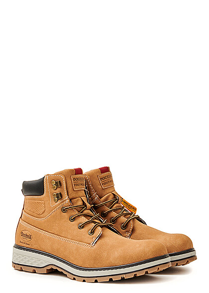 Dockers by Gerli Heren Werklaarzen veterboot gevoerd lichtbruin - Art.-Nr.: 22100194