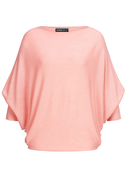 Cloud5ive Dames Vleermuis shirt met 3/4 mouw licht roze