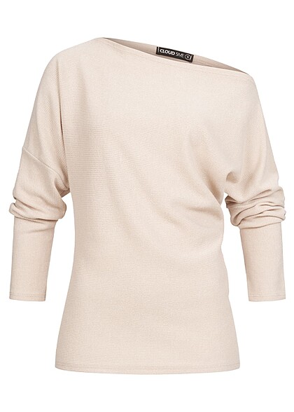 Cloud5ive Dames Trui met o-hals beige