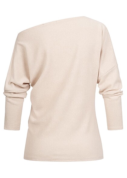 Cloud5ive Dames Trui met o-hals beige