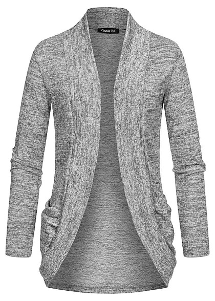 Cloud5ive Dames Turn-Up vest met 2 zakken grijs