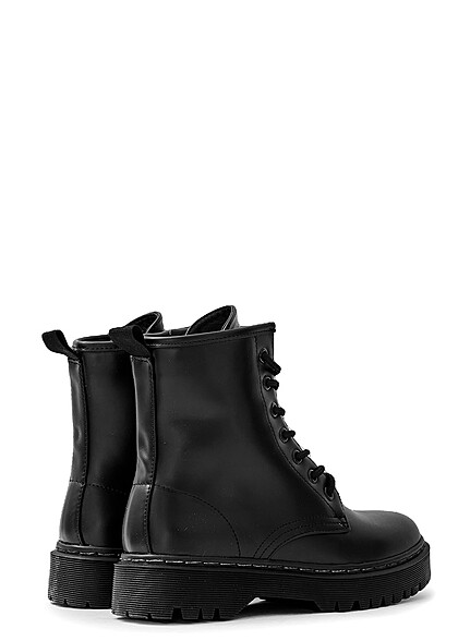 Seventyseven Lifestyle Dames Werker Boots met rits en veters zwart