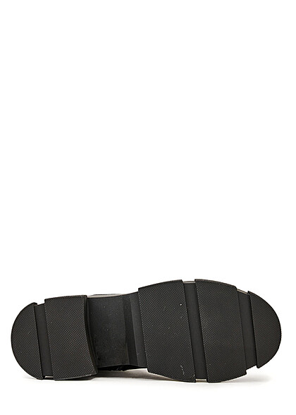 Seventyseven Lifestyle Damen Schuh Stiefel in Velour-Optik seitlicher Zipper schwarz