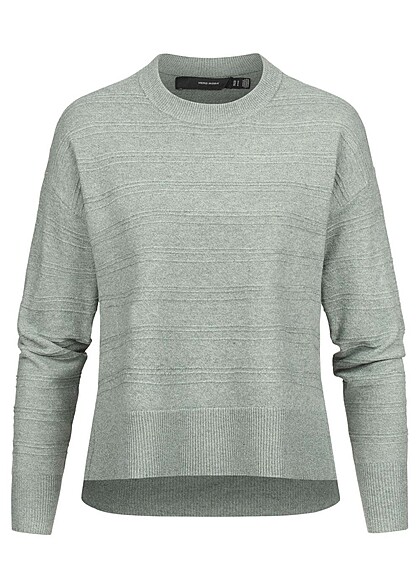 Vero Moda Dames mullet pullover Sweater met ronde hals groen - Art.-Nr.: 22120074
