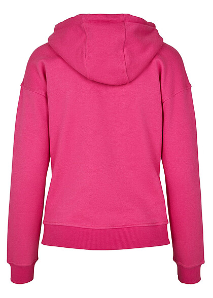 Urban Classics Dames basic hoodie met trekkoord roze