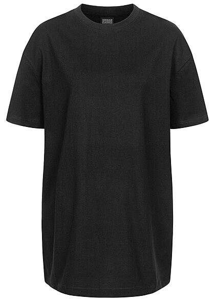Urban Classics Damen Oversized Basic T-Shirt mit Rundhals schwarz - Art.-Nr.: 23010120