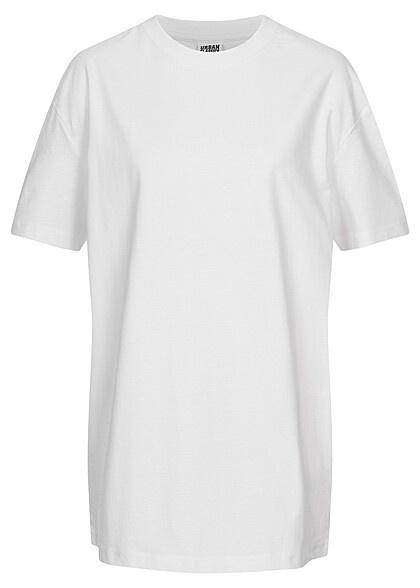 Urban Classics Damen Oversized Basic T-Shirt mit Rundhals weiss - Art.-Nr.: 23010121