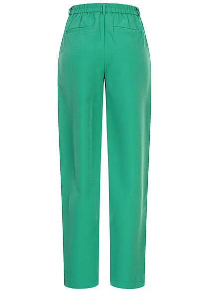 VILA Dames NOOS Stoffen broek met hoge taille en 2 zakken groen