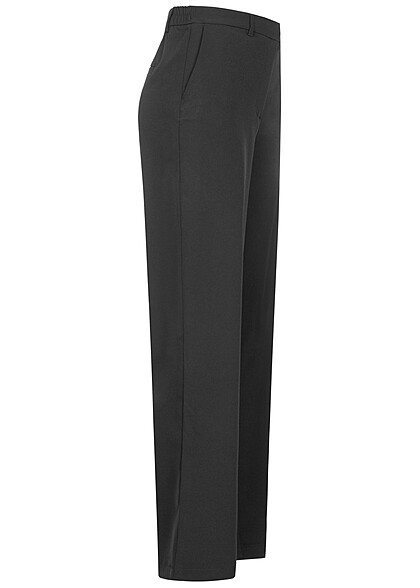 VILA Dames NOOS Stoffen broek met hoge taille en 2 zakken zwart