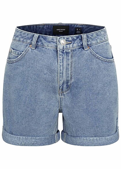 Vero Moda Dames Jeans short met 5 zakken lichtblauw