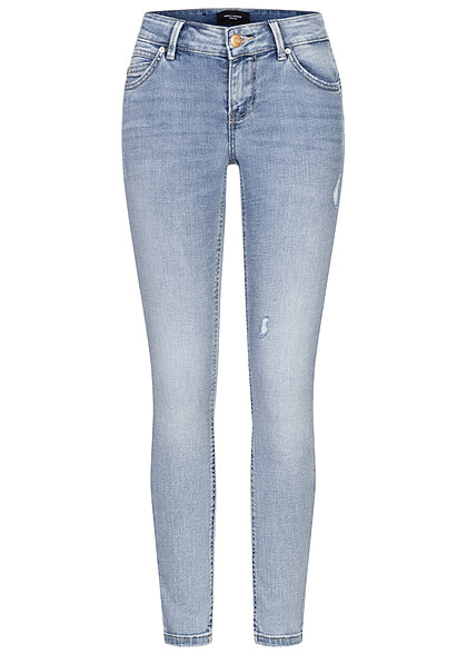 Vero Moda Dames Jeans Broek Skinny Fit mit 5 zakken lichtblauw - Art.-Nr.: 23020031