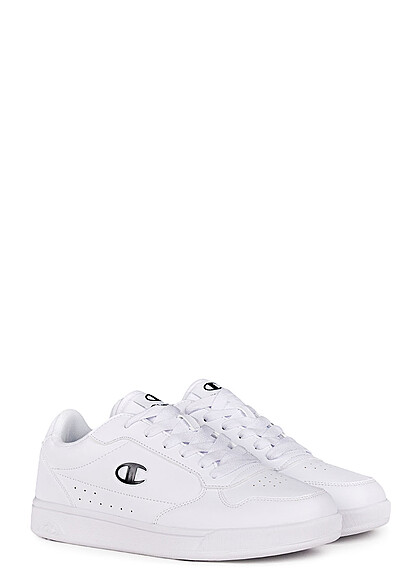 Champion Herren Schuh Low Cut Sneaker mit Logo-Patch seitl. weiss - Art.-Nr.: 23020115