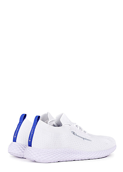 Champion Herren Schuh Low Cut Sneaker Mesh-Laufschuh Colorblock weiss lila blau