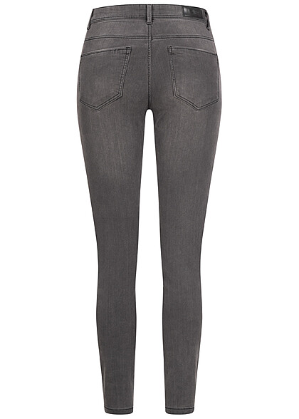 Vero Moda Damen NOOS Jeans Hose Skinny Fit mit 5-Pockets dunkel grau denim