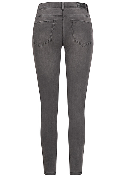 Vero Moda Damen NOOS Jeans Hose Skinny Fit mit 5 Pockets dunkel grau denim