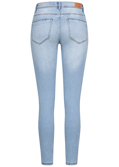 Vero Moda Damen NOOS Jeans Hose Skinny Fit mit 5-Pockets hell blau denim