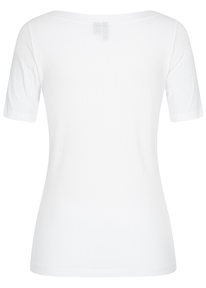 Vero Moda Damen NOOS Basic Modal T-Shirt bright weiss